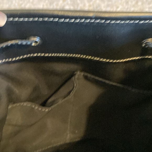 Coach gray canvas backpack purse, ROM-6613 - Picture 8 of 9